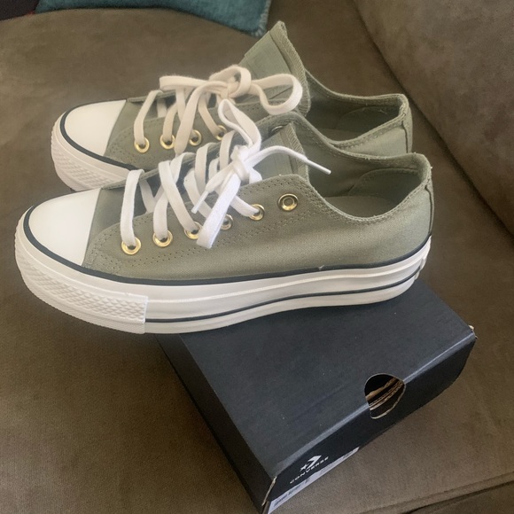 converse platform green